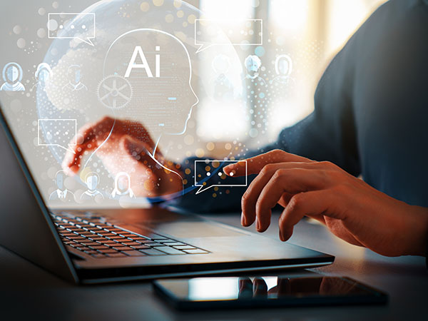 concept of AI and computer technology